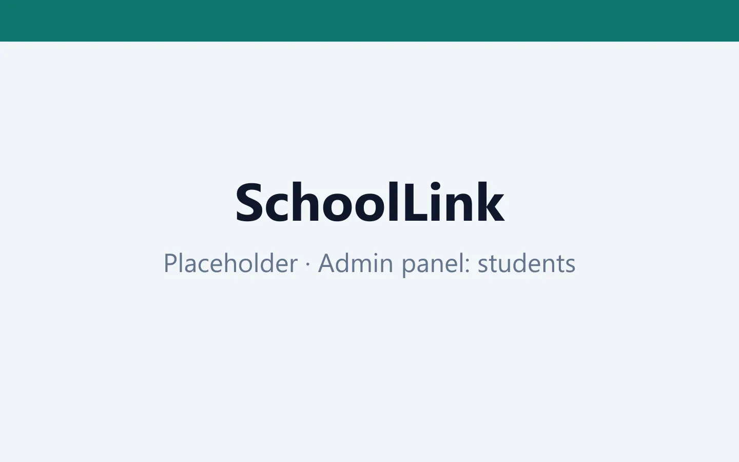 SchoolLink: Import students from a spreadsheet.